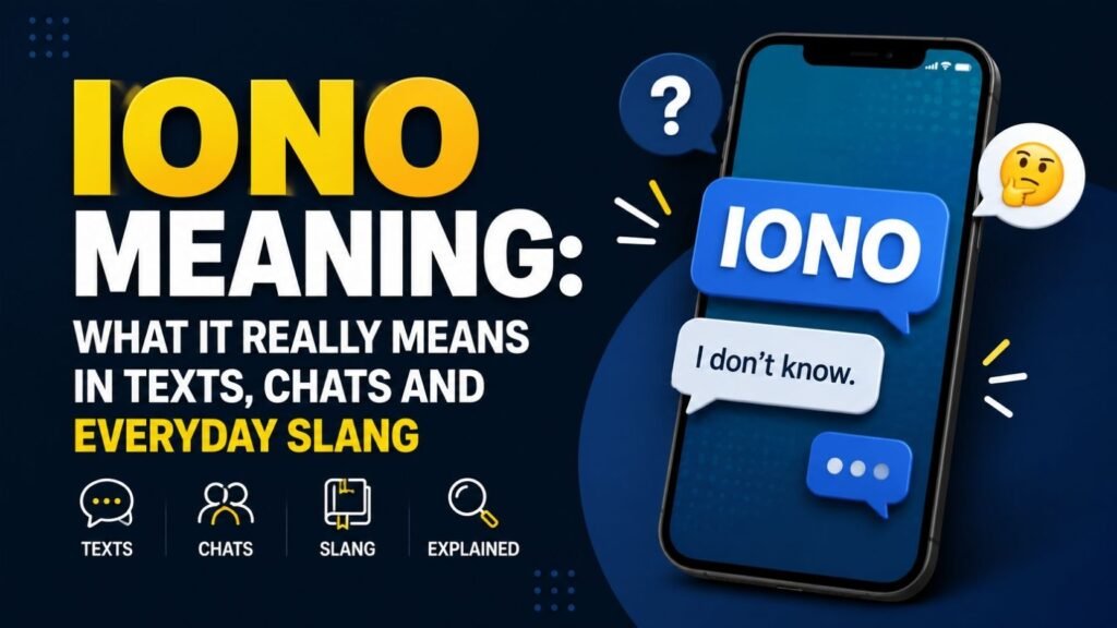 IONO Meaning: What It Really Means In Texts, Chats And Everyday Slang