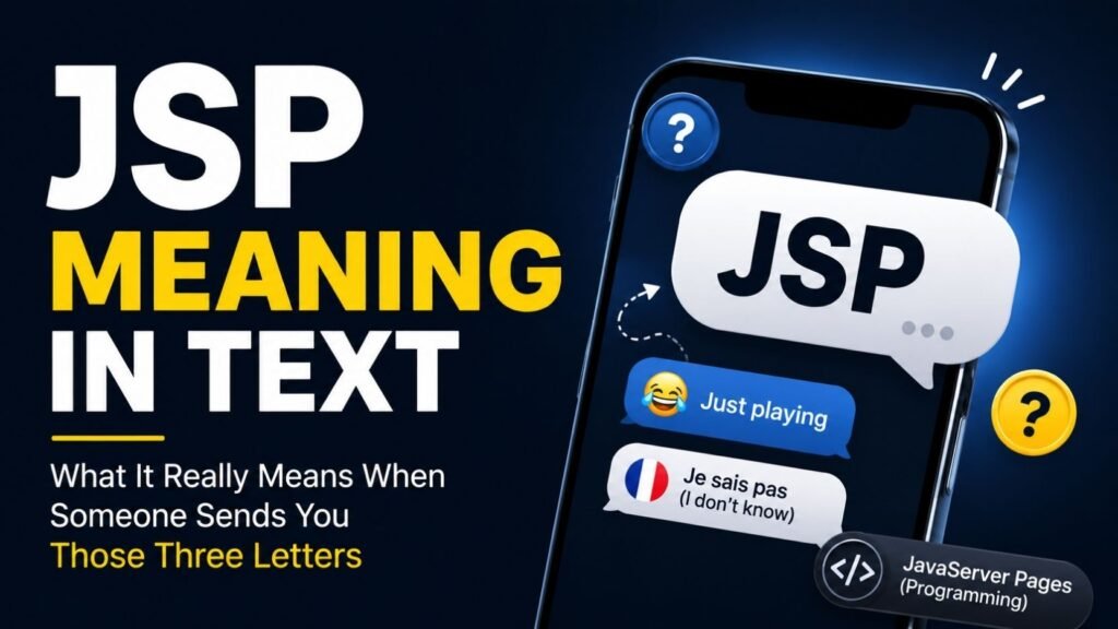 JSP Meaning In Text: What It Really Means When Someone Sends You Those Three Letters