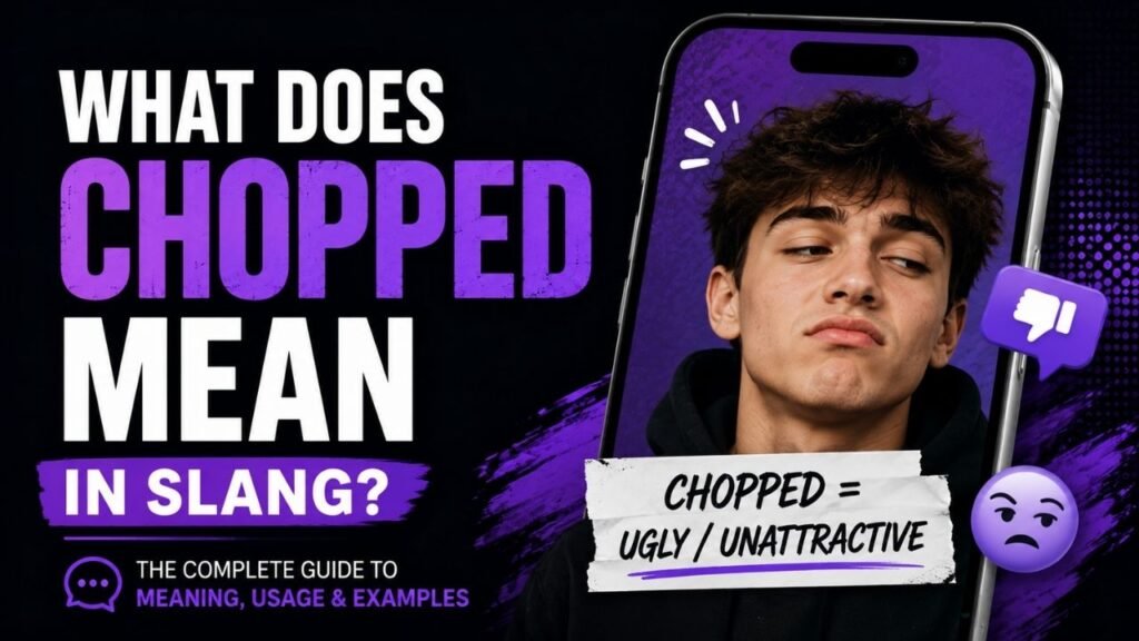 What Does Chopped Mean In Slang?
