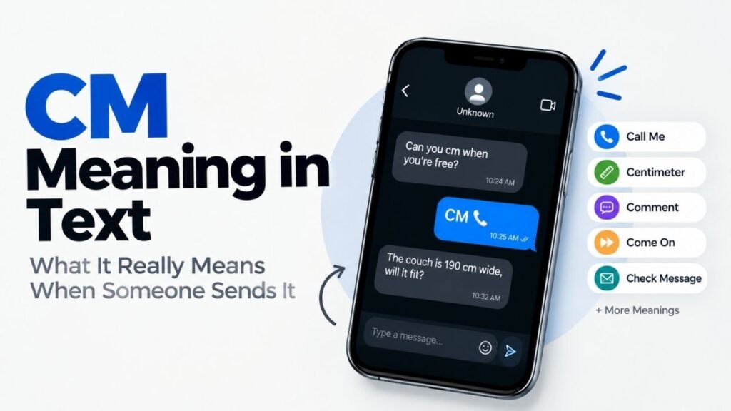 CM Meaning In Text: What CM Really Means When Someone Sends It