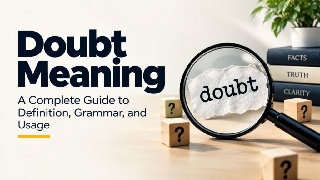 Doubt Meaning: A Complete Guide to Definition, Grammar, and Usage