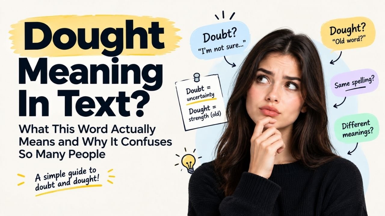 Dought Meaning: What This Word Actually Means and Why Almost Everyone Typing It Wants "Doubt"