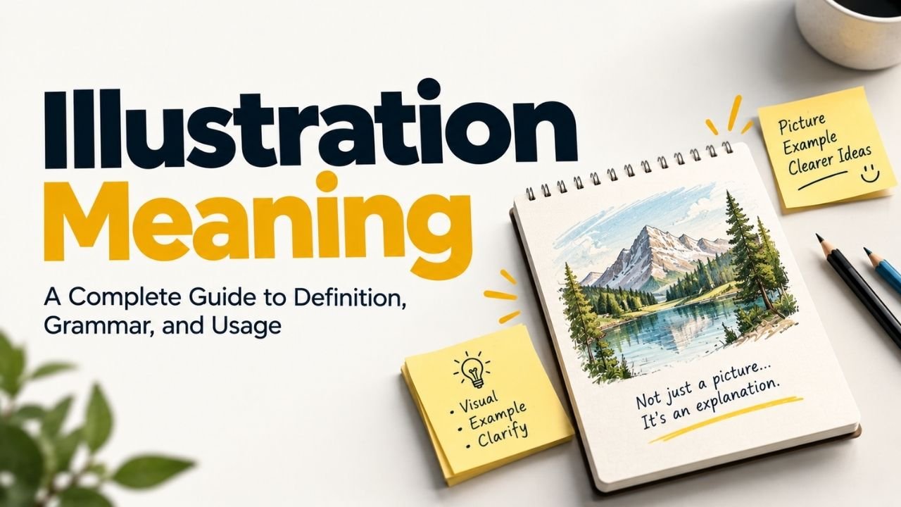 Illustration Meaning: A Complete Guide to Definition, Grammar, and Usage