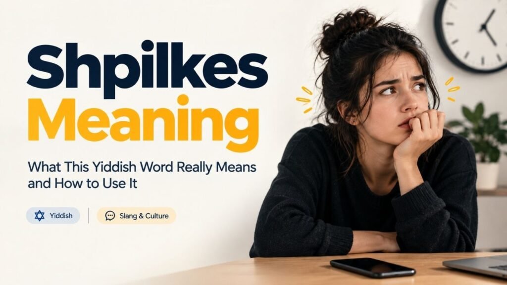 Shpilkes Meaning: What This Yiddish Word Really Means and How to Use It