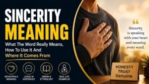 Sincerity Meaning: What The Word Really Means, How To Use It And Where It Comes From