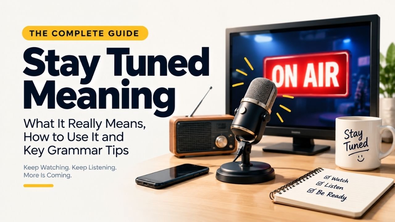 Stay Tuned Meaning: A Complete Guide to Its Definition, Grammar, and Everyday Use