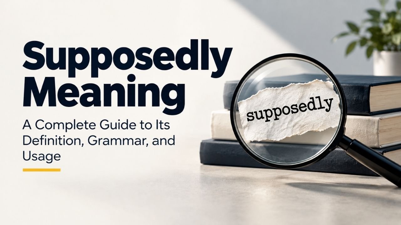 Supposedly Meaning: A Complete Guide to Its Definition, Grammar, and Usage