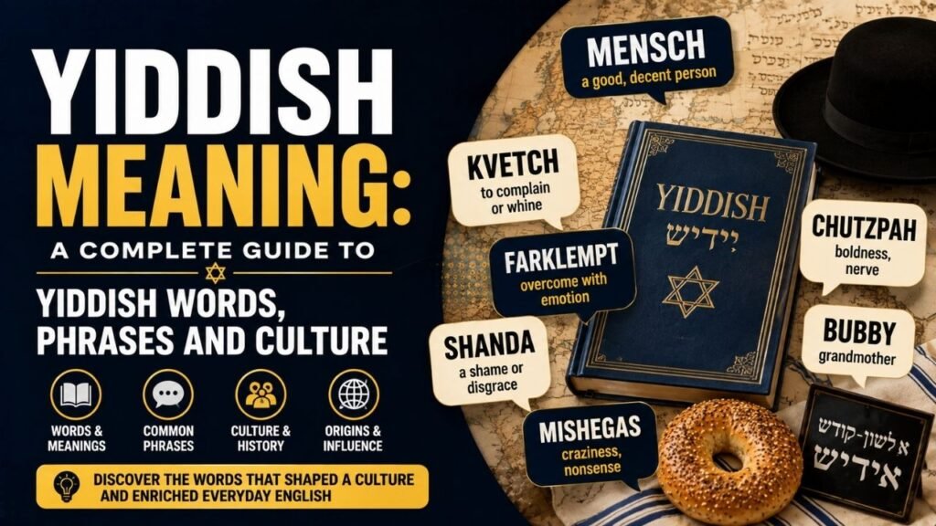 Yiddish Meaning: A Complete Guide To Yiddish Words, Phrases And Culture