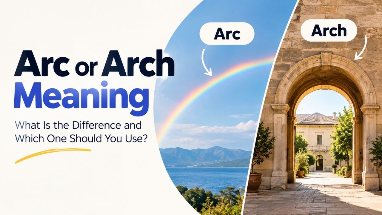 Arc or Arch Meaning: What Is the Difference and Which One Should You Use?