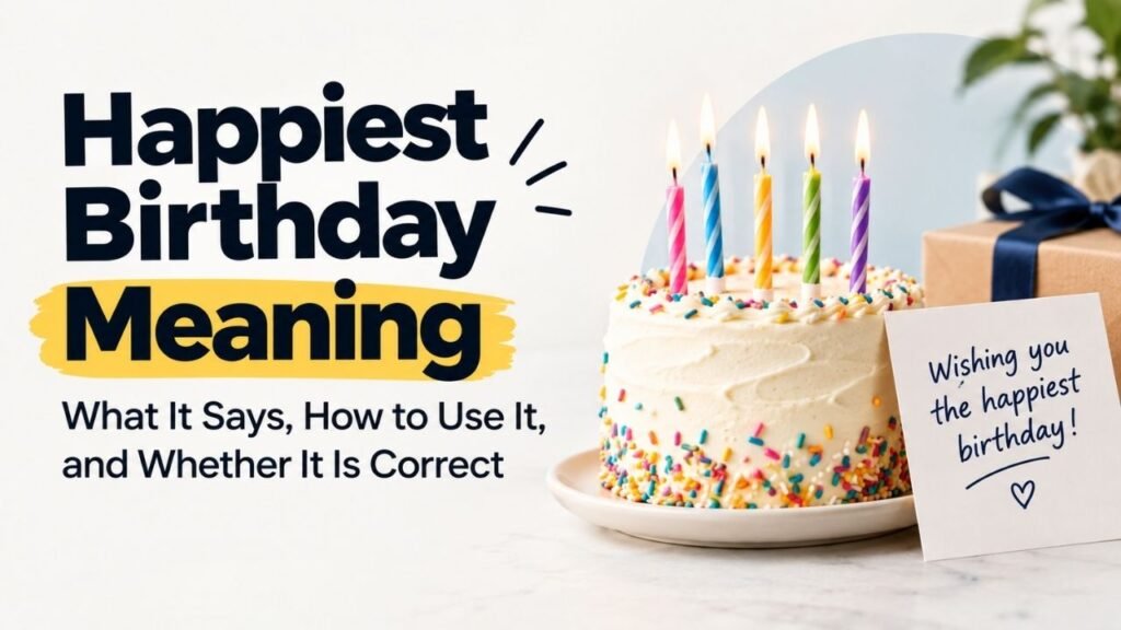 Happiest Birthday Meaning: What It Says, How to Use It, and Whether It Is Correct