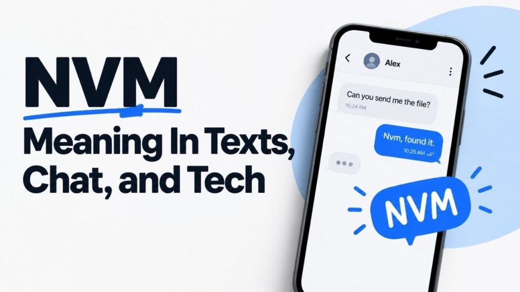 NVM Meaning: What It Stands For in Texts, Chat, and Tech
