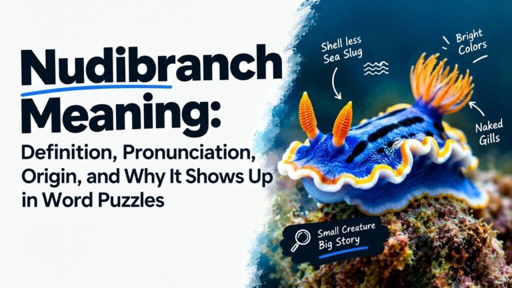 Nudibranch Meaning: Definition, Pronunciation, Origin, and Why It Shows Up in Word Puzzles
