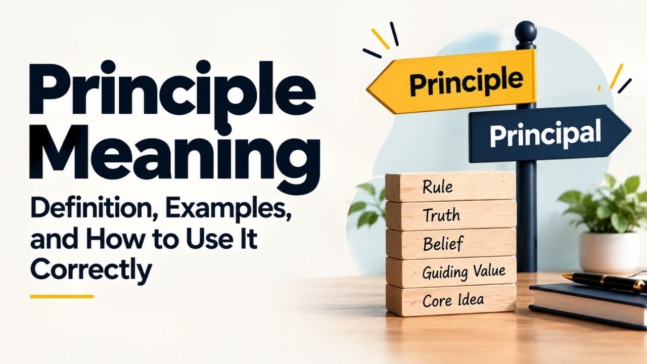 Principle Meaning: Definition, Examples, and How to Use It Correctly