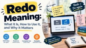 Redo Meaning: What It Is, How to Use It, and Why It Matters