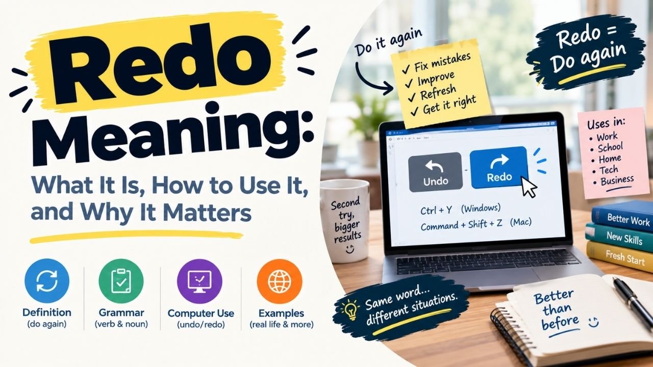 Redo Meaning: What It Is, How to Use It, and Why It Matters