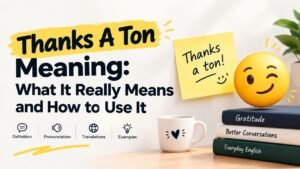 Thanks A Ton Meaning: What It Really Means and How to Use It