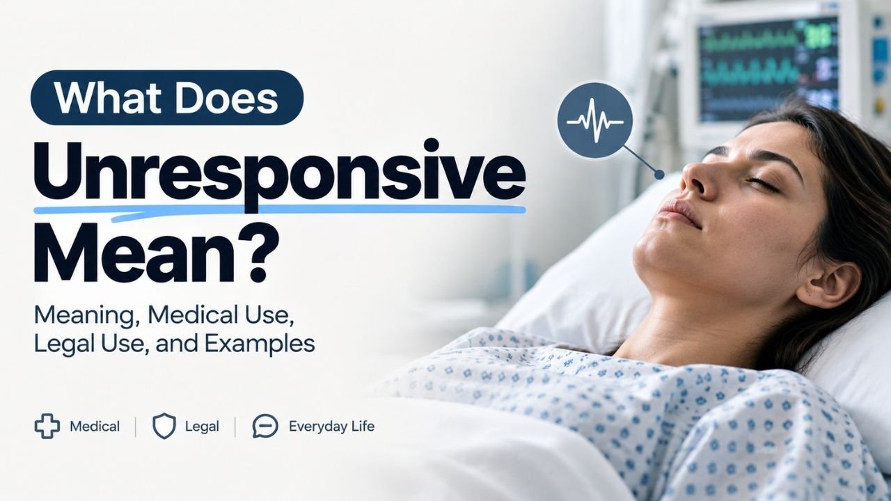 What Does Unresponsive Mean? Meaning, Medical Use, Legal Use, and Examples